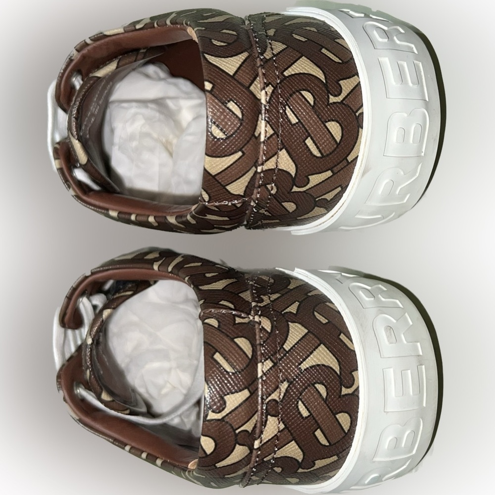Burberry Bridle Brown Monogram Sneakers - Picture 6 of 13